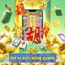 list of ps1 racing games